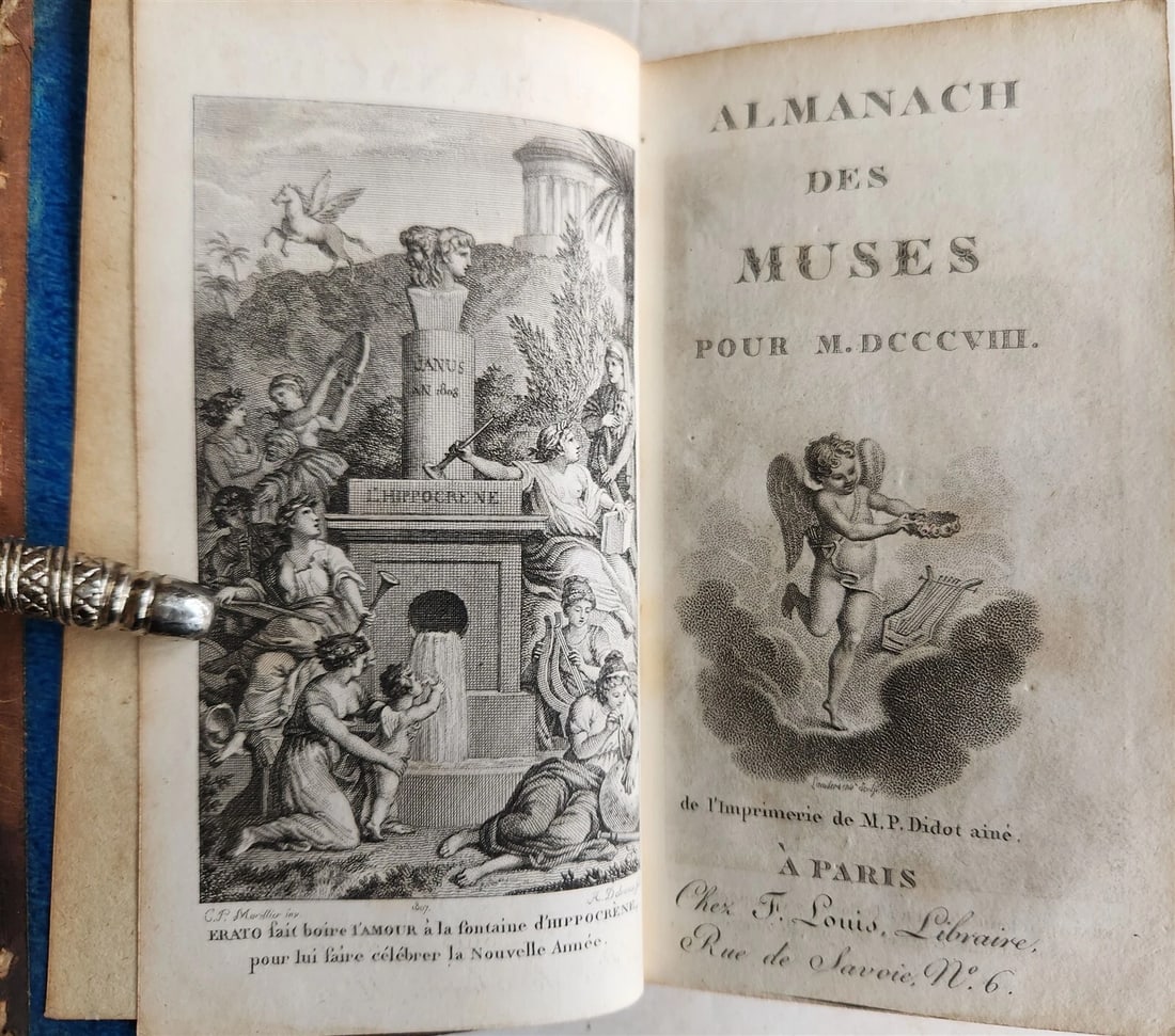 1788-1815 ALMANACH DES MUSES 26 VOLUMES antique POETRY LITERATURE DECORATIVE - 19
