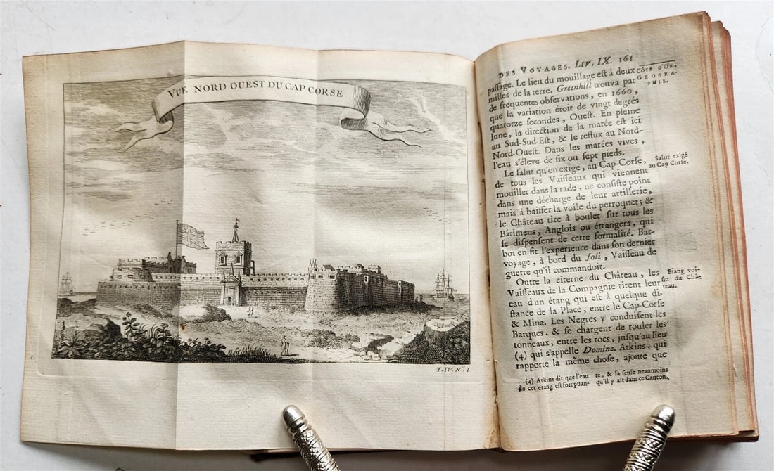1748 HISTOIRE des VOYAGES VOL.13 antique illustrated AFRICA TRAVELS GHANA GUINEA - 12
