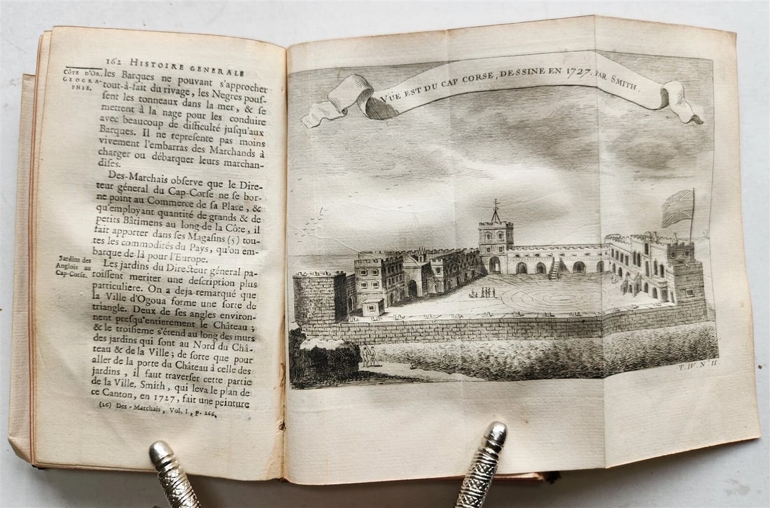 1748 HISTOIRE des VOYAGES VOL.13 antique illustrated AFRICA TRAVELS GHANA GUINEA - 13