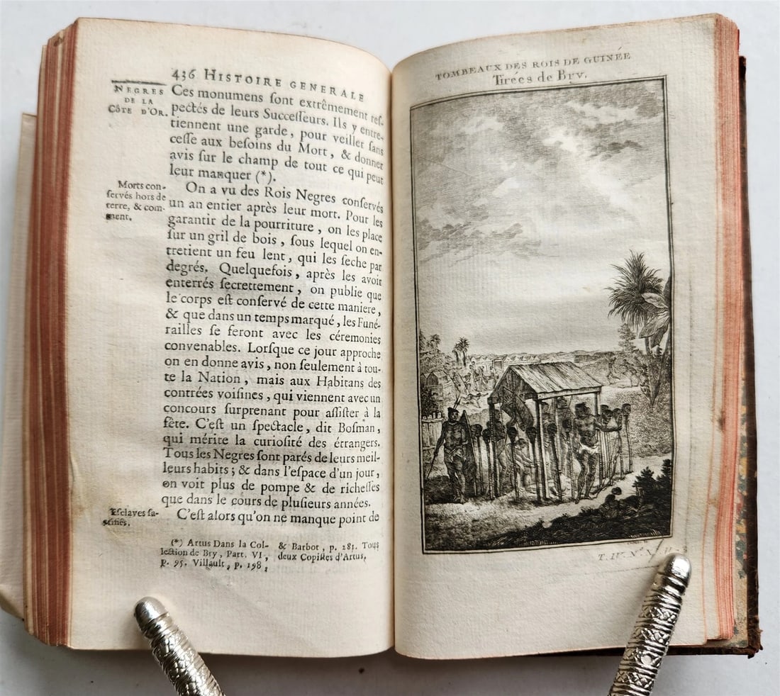 1748 HISTOIRE des VOYAGES VOL.13 antique illustrated AFRICA TRAVELS GHANA GUINEA - 17