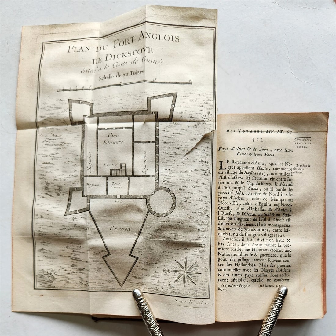 1748 HISTOIRE des VOYAGES VOL.13 antique illustrated AFRICA TRAVELS GHANA GUINEA - 5