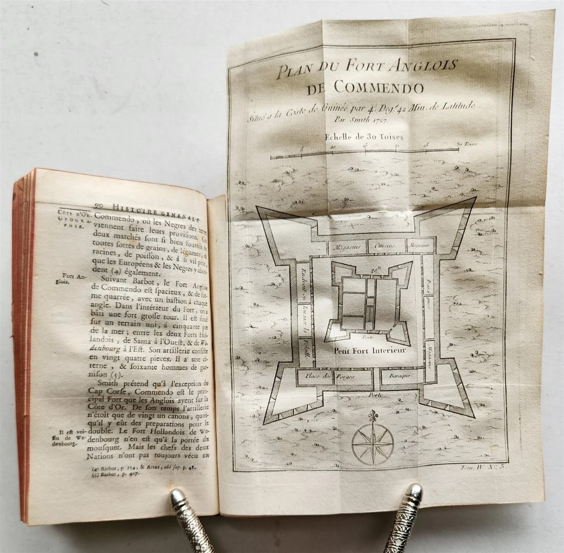 1748 HISTOIRE des VOYAGES VOL.13 antique illustrated AFRICA TRAVELS GHANA GUINEA - 9