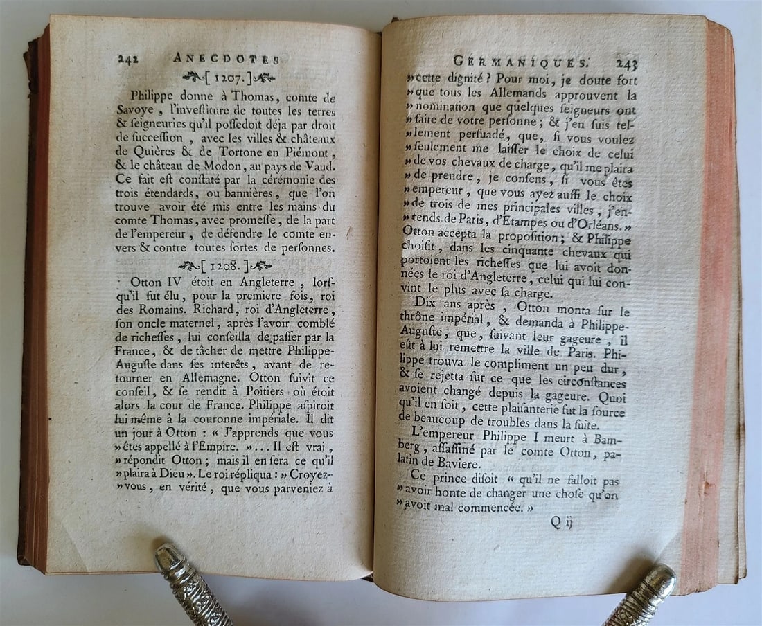 1779 ANECDOTES GERMANIQUES antique FRENCH HISTORY of GERMANY - 4