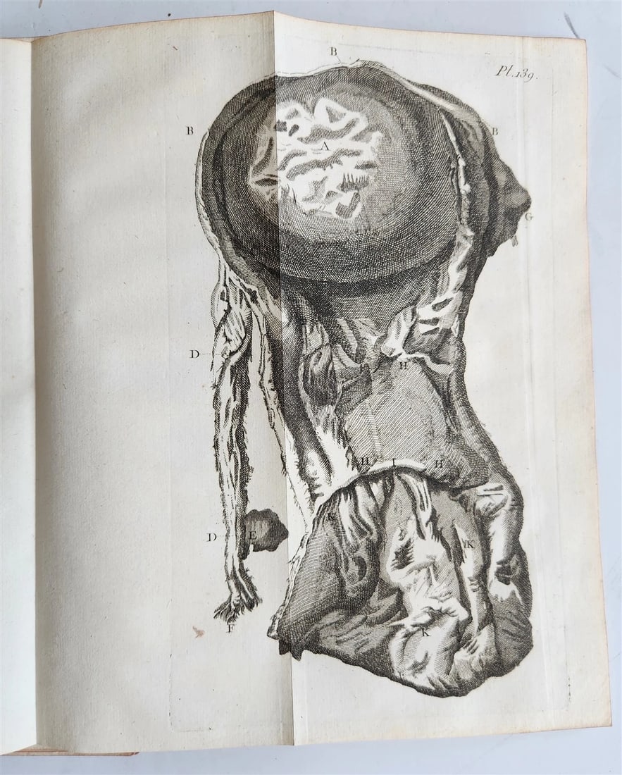 1752 MEDICAL TREATISE ILLUSTRATED ANATOMY by Francois PLANQUE antique V. 7 - 11