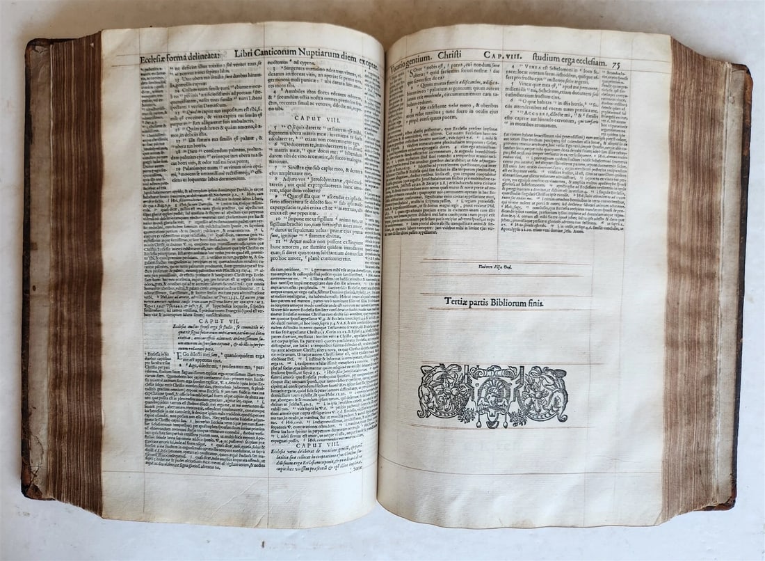 1593 BIBLE in LATIN antique LONDON ROBERT BARKER Old & New Testament FOLIO - 14