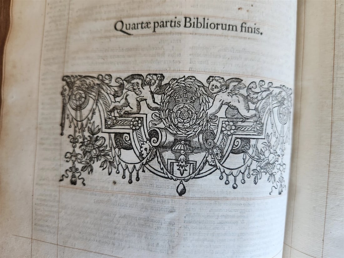 1593 BIBLE in LATIN antique LONDON ROBERT BARKER Old & New Testament FOLIO - 15