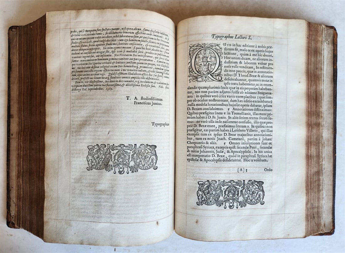 1593 BIBLE in LATIN antique LONDON ROBERT BARKER Old & New Testament FOLIO - 19