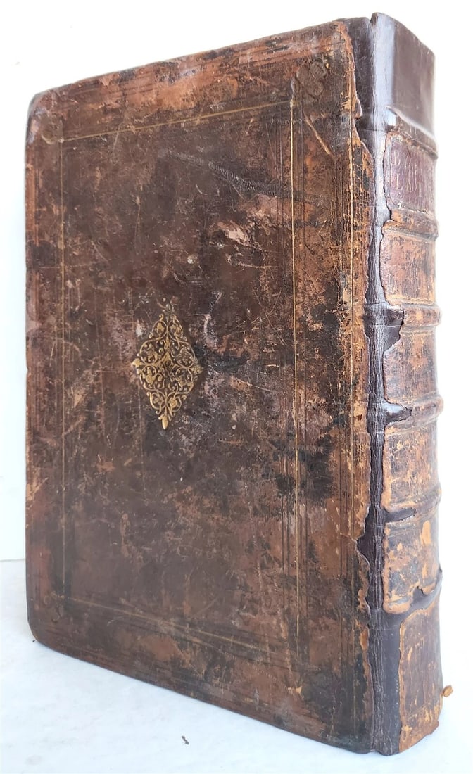 1593 BIBLE in LATIN antique LONDON ROBERT BARKER Old & New Testament FOLIO - 2