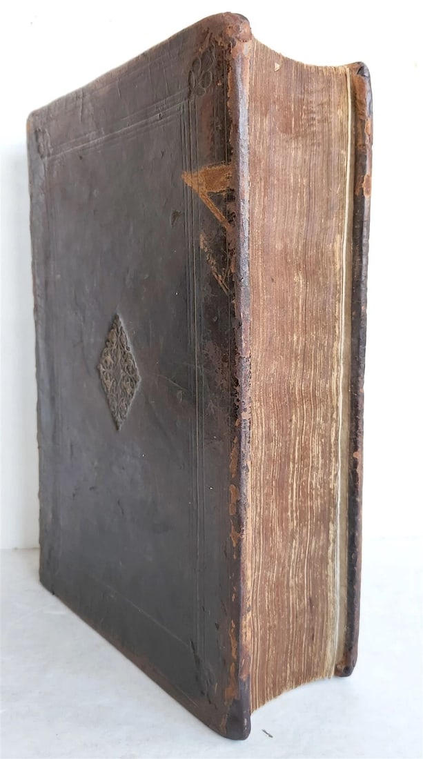 1593 BIBLE in LATIN antique LONDON ROBERT BARKER Old & New Testament FOLIO - 3