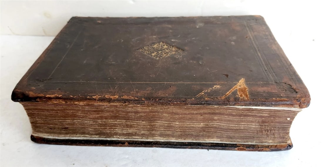 1593 BIBLE in LATIN antique LONDON ROBERT BARKER Old & New Testament FOLIO - 4