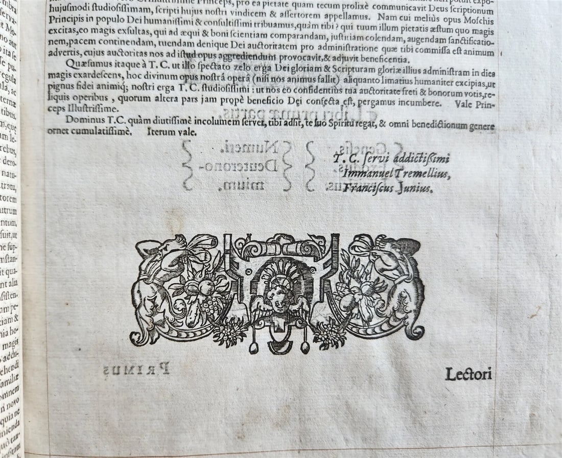 1593 BIBLE in LATIN antique LONDON ROBERT BARKER Old & New Testament FOLIO - 9