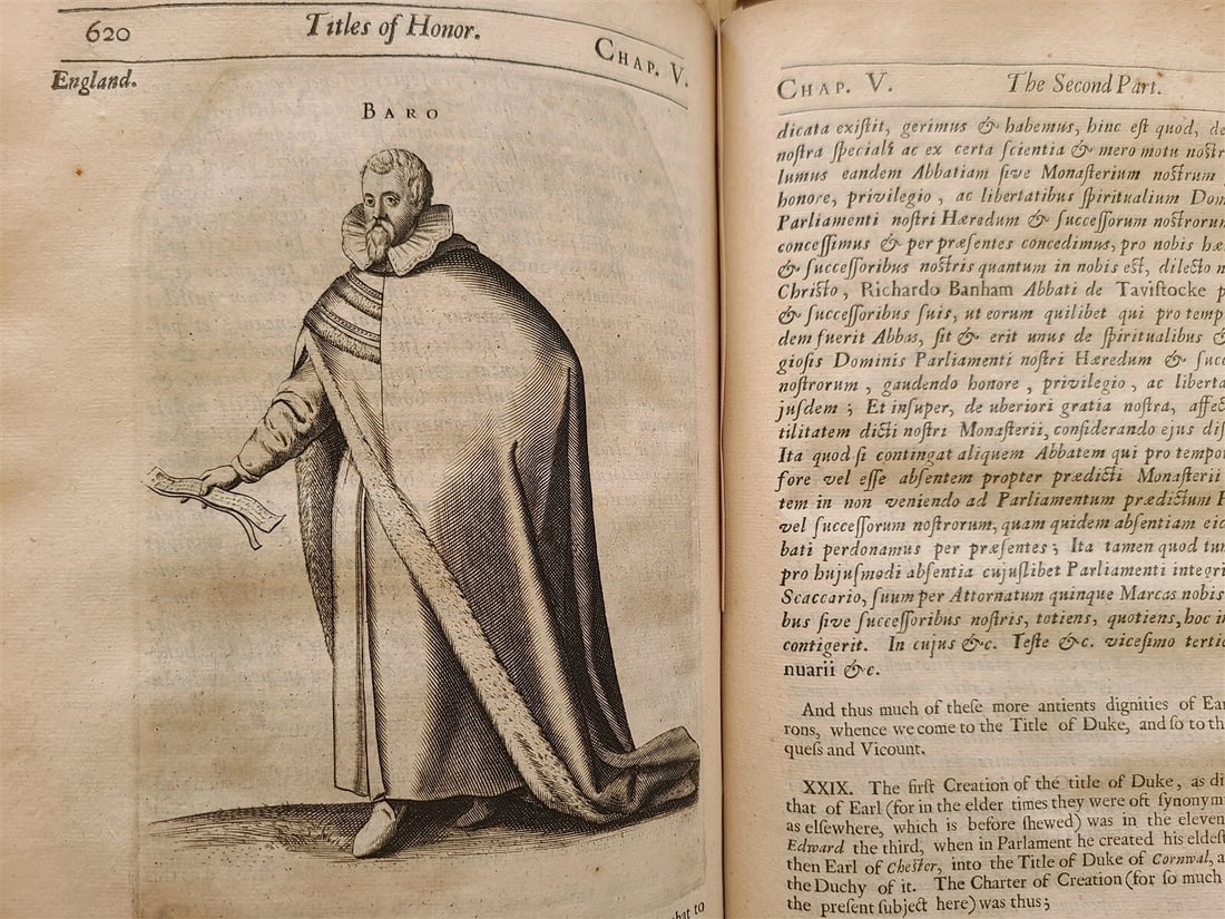 1672 TITLES of HONOR by JOHN SELDEN ILLUSTRATED antique FOLIO in ENGLISH - 5