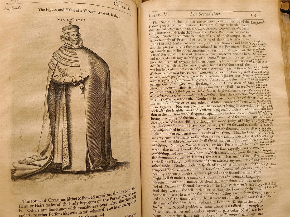 1672 TITLES of HONOR by JOHN SELDEN ILLUSTRATED antique FOLIO in ENGLISH - 6