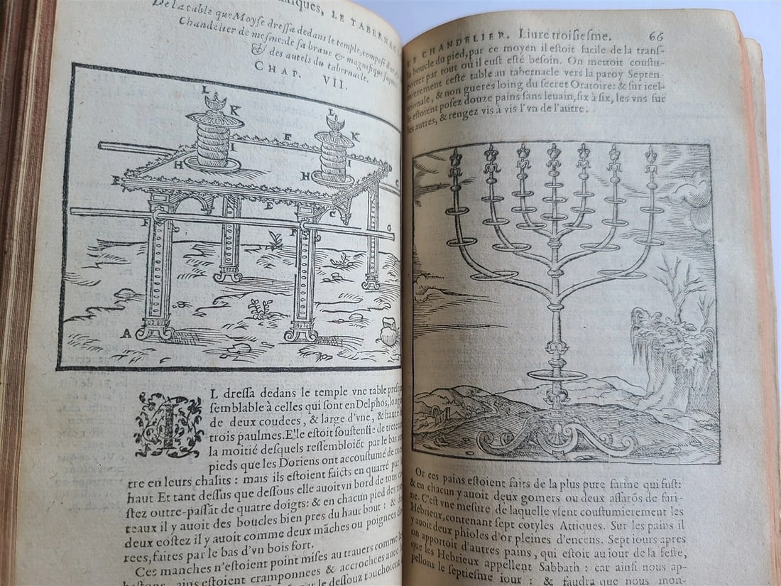 1599 HISTOIRE DE FL. IOSEPHE SACRIFICATEUR antique ILLUSTRATED Judaica 16th CENT - 5
