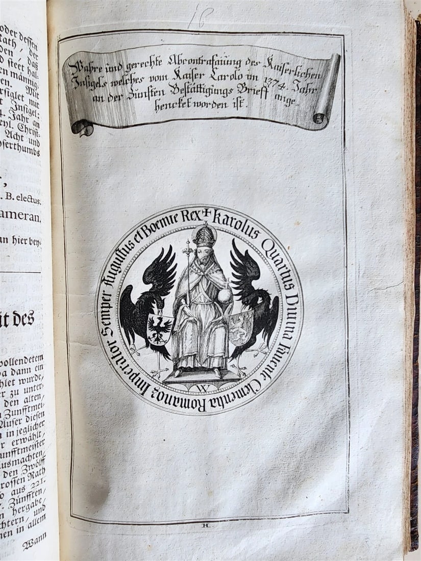 1725 HISTORY of Holy Roman Empire' CITY of AUGSBURG REGIMENT antique ILLUSTRATED - 19