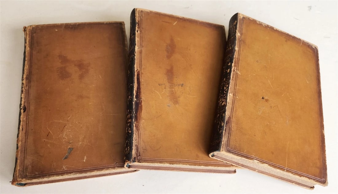 1842 TWO ADMIRALS TALE OF THE SEA by FENIMORE COOPER antique 1st ENGLISH EDITION - 3