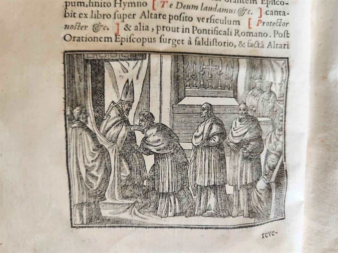 1713 CEREMONIALE EPISCOPORUM antique ILLUSTRATED VELLUM BINDING - 9