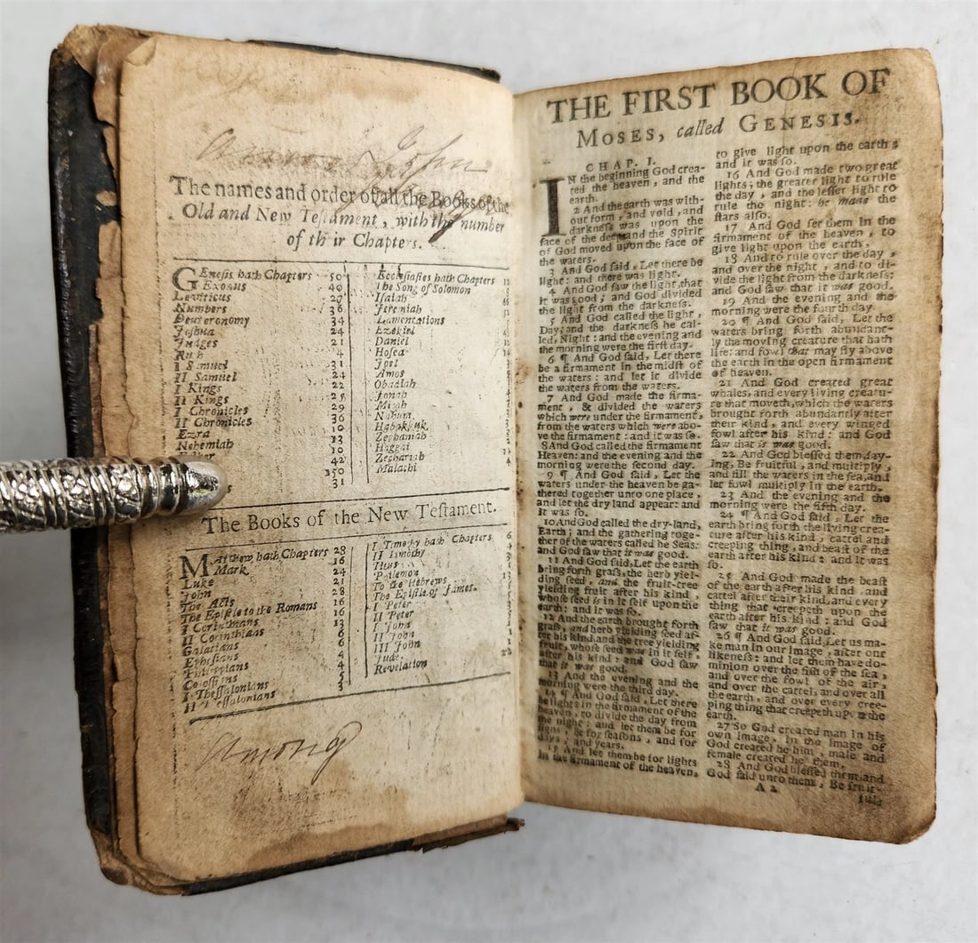 1653 BIBLE in ENGLISH antique OLD TESTAMENT printed by John Field LONDON - 4