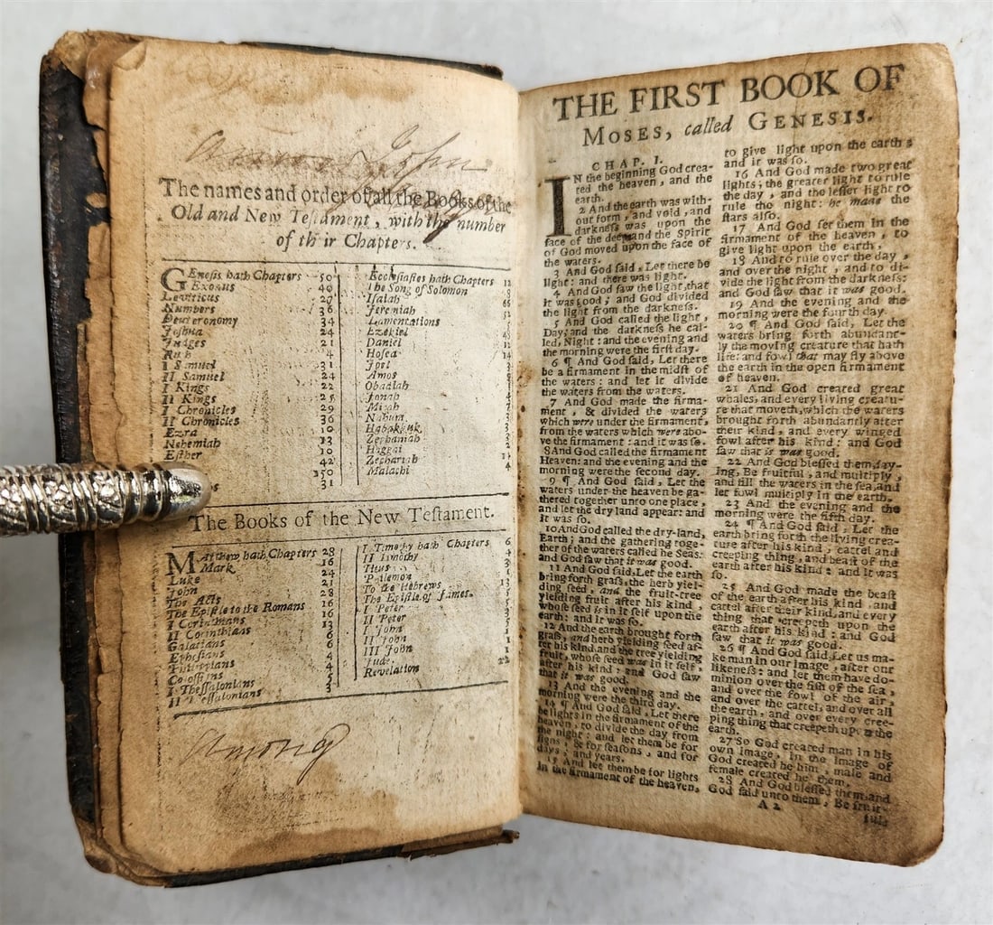 1653 BIBLE in ENGLISH antique OLD TESTAMENT printed by John Field LONDON - 5