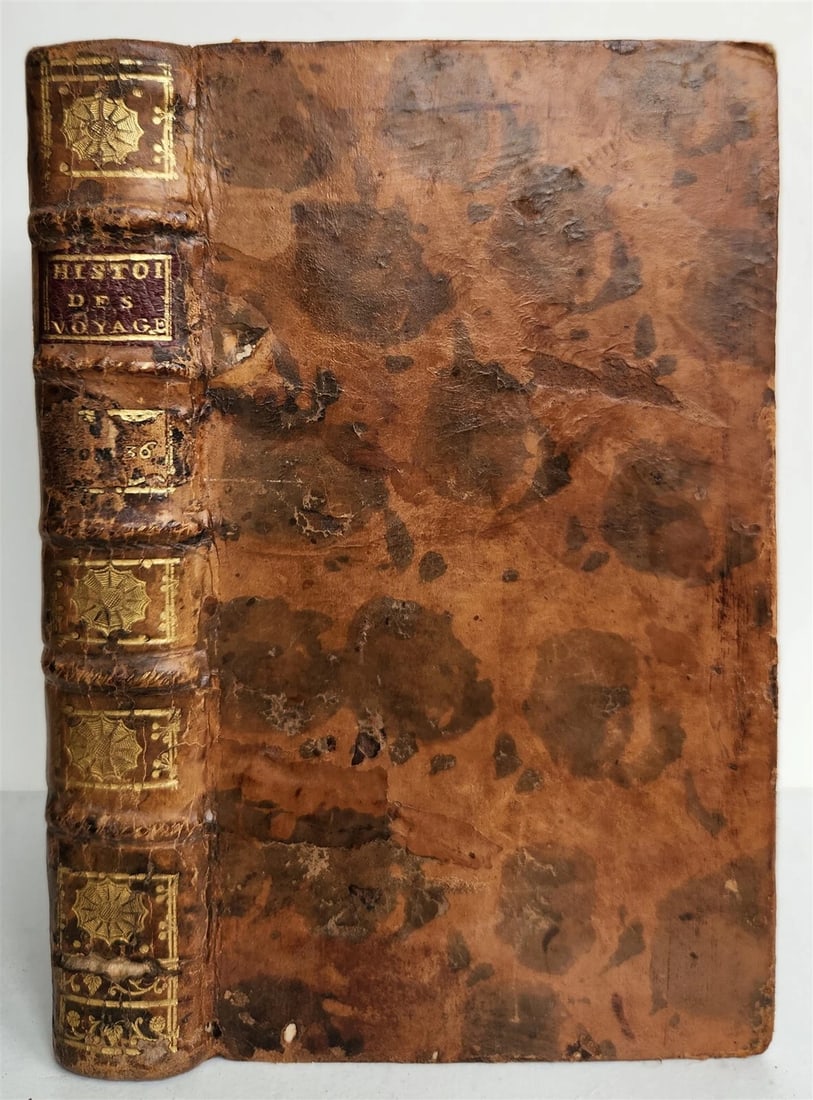 1751 HISTOIRE des VOYAGES VOL. 36 antique illustrated TRAVELS to INDIA - 3