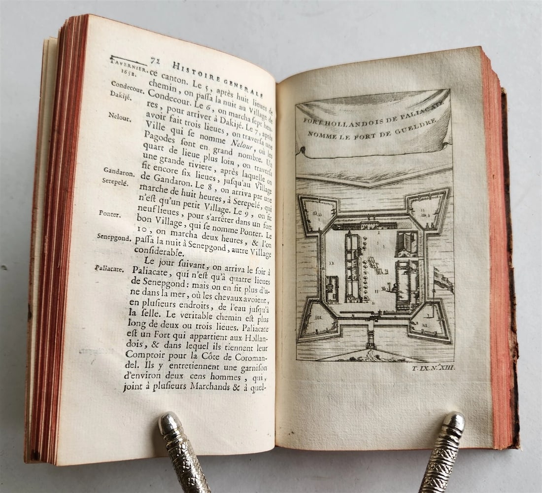 1751 HISTOIRE des VOYAGES VOL. 36 antique illustrated TRAVELS to INDIA - 5