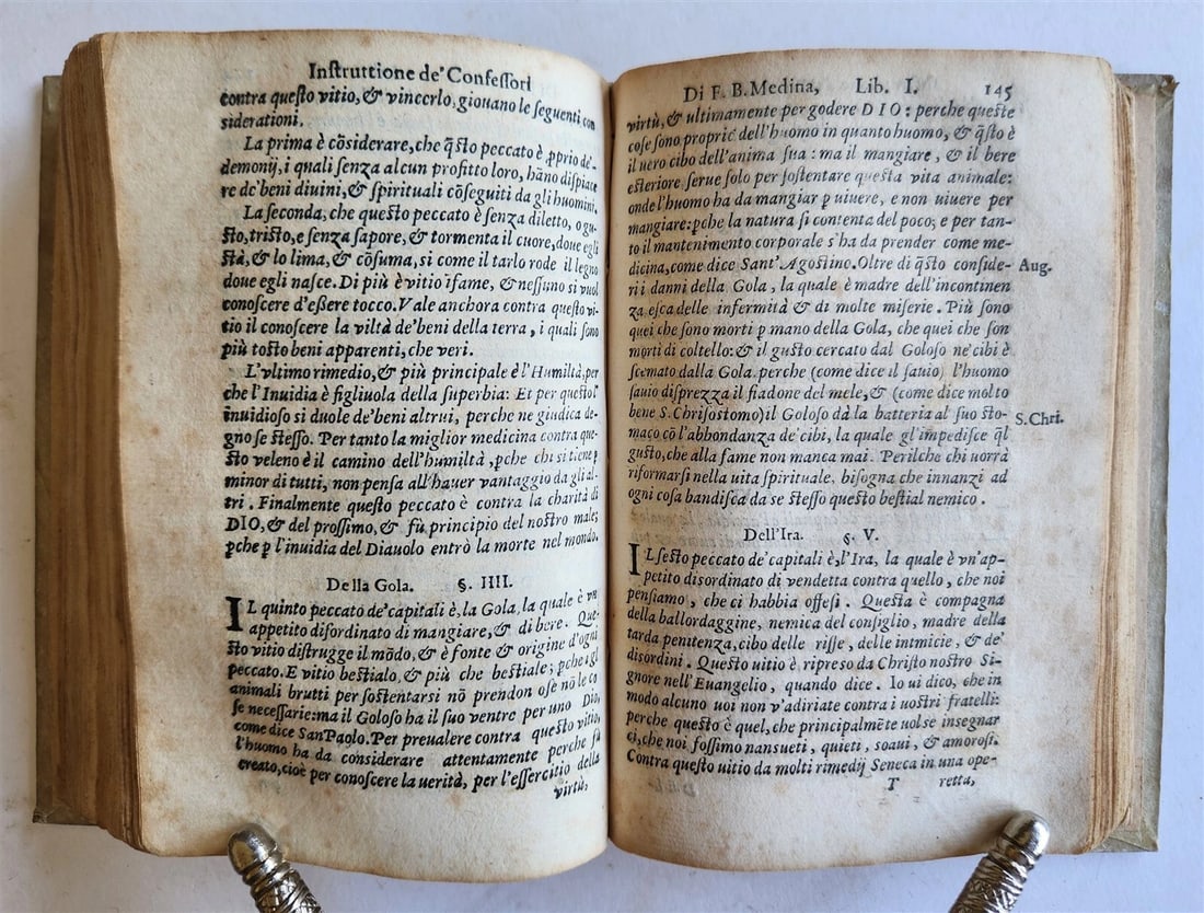 1588 INSTRUCTION for CONFESSORS by Bartolomeo de Medina antique vellum bound - 10