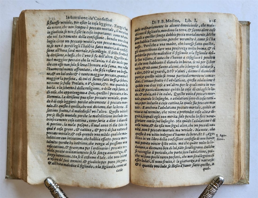 1588 INSTRUCTION for CONFESSORS by Bartolomeo de Medina antique vellum bound - 13
