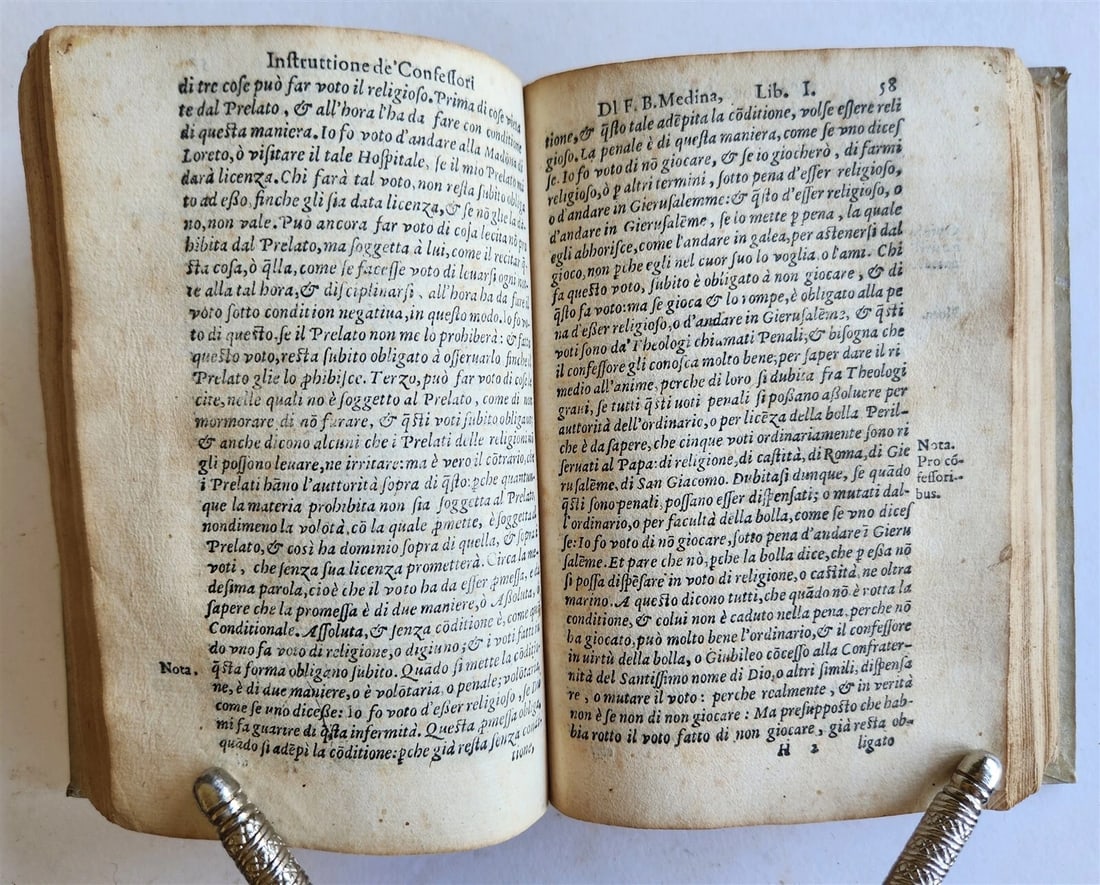 1588 INSTRUCTION for CONFESSORS by Bartolomeo de Medina antique vellum bound - 9