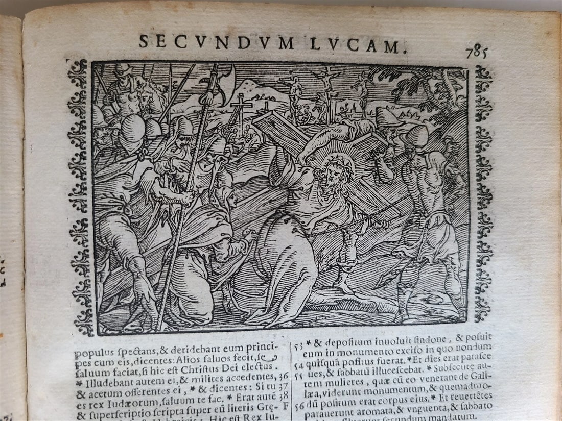 1648 BIBLE ILLUSTRATED in LATIN antique VELLUM BOUND BIBLIA SACRA - 18
