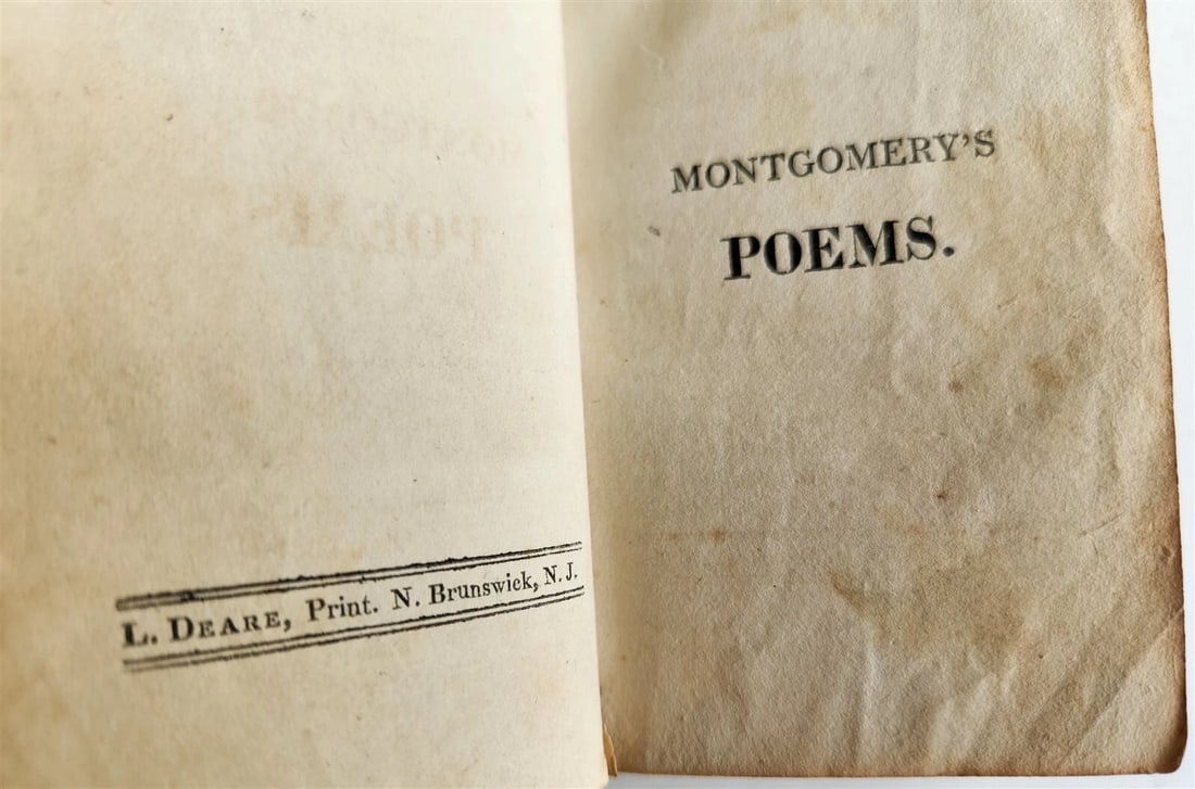 1811 THE WANDERER of SWITZERLAND POEMS by JAMES MONTGOMERY antique AMERICANA - 5