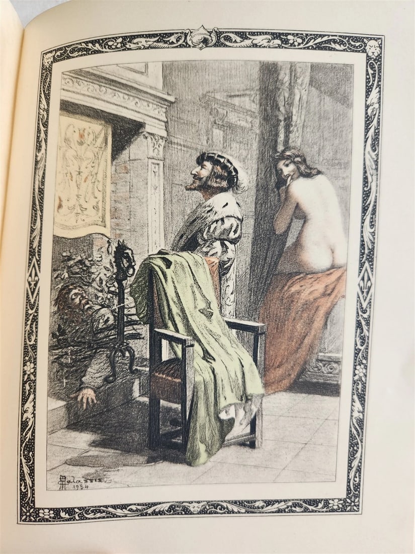 1935 FRENCH EROTIC ILLUSTRATED antique Vies des Dames Galantes 3 VOLUMES - 10