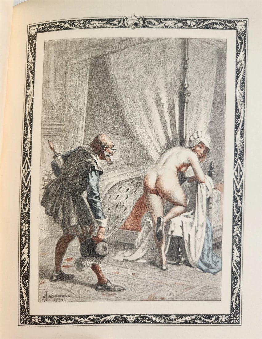 1935 FRENCH EROTIC ILLUSTRATED antique Vies des Dames Galantes 3 VOLUMES - 11