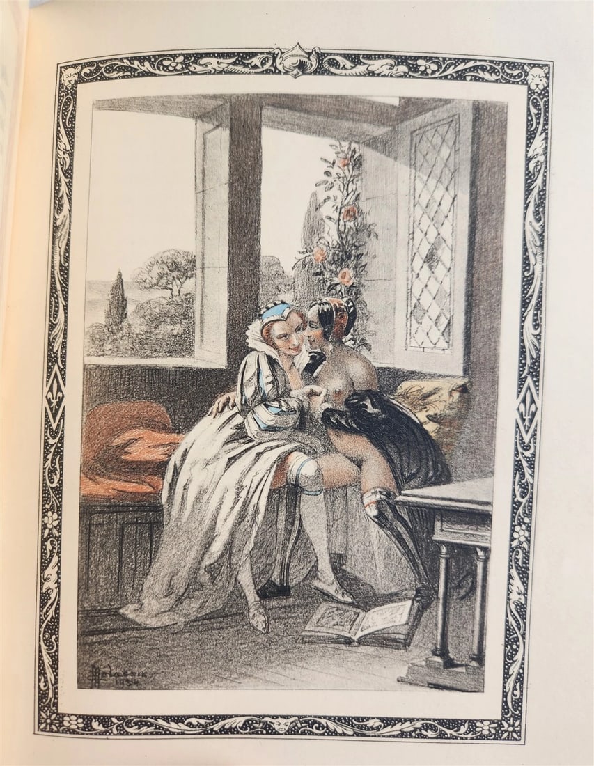 1935 FRENCH EROTIC ILLUSTRATED antique Vies des Dames Galantes 3 VOLUMES - 14
