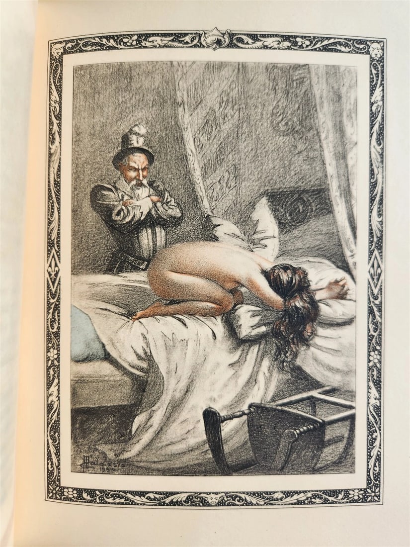 1935 FRENCH EROTIC ILLUSTRATED antique Vies des Dames Galantes 3 VOLUMES - 15