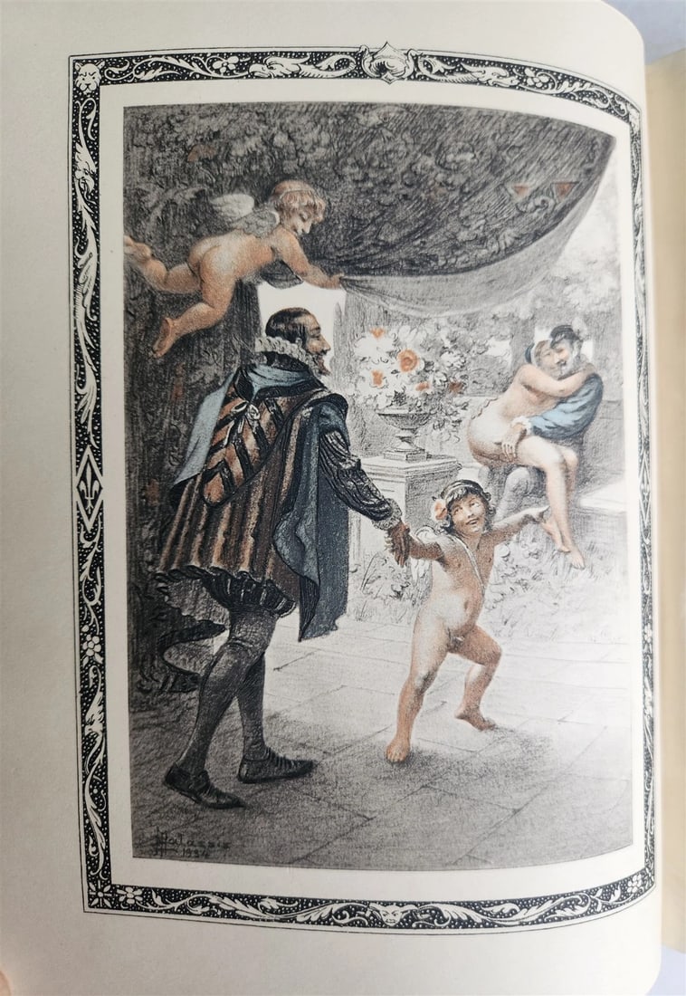 1935 FRENCH EROTIC ILLUSTRATED antique Vies des Dames Galantes 3 VOLUMES - 16