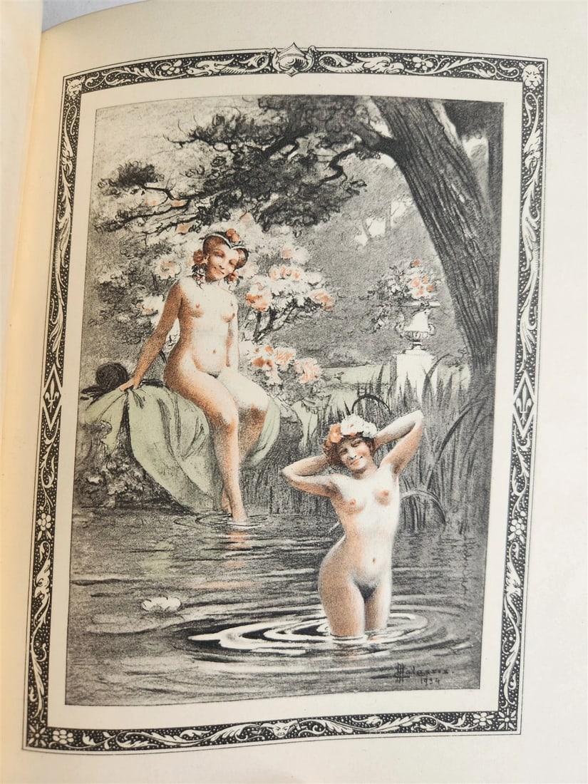 1935 FRENCH EROTIC ILLUSTRATED antique Vies des Dames Galantes 3 VOLUMES - 19