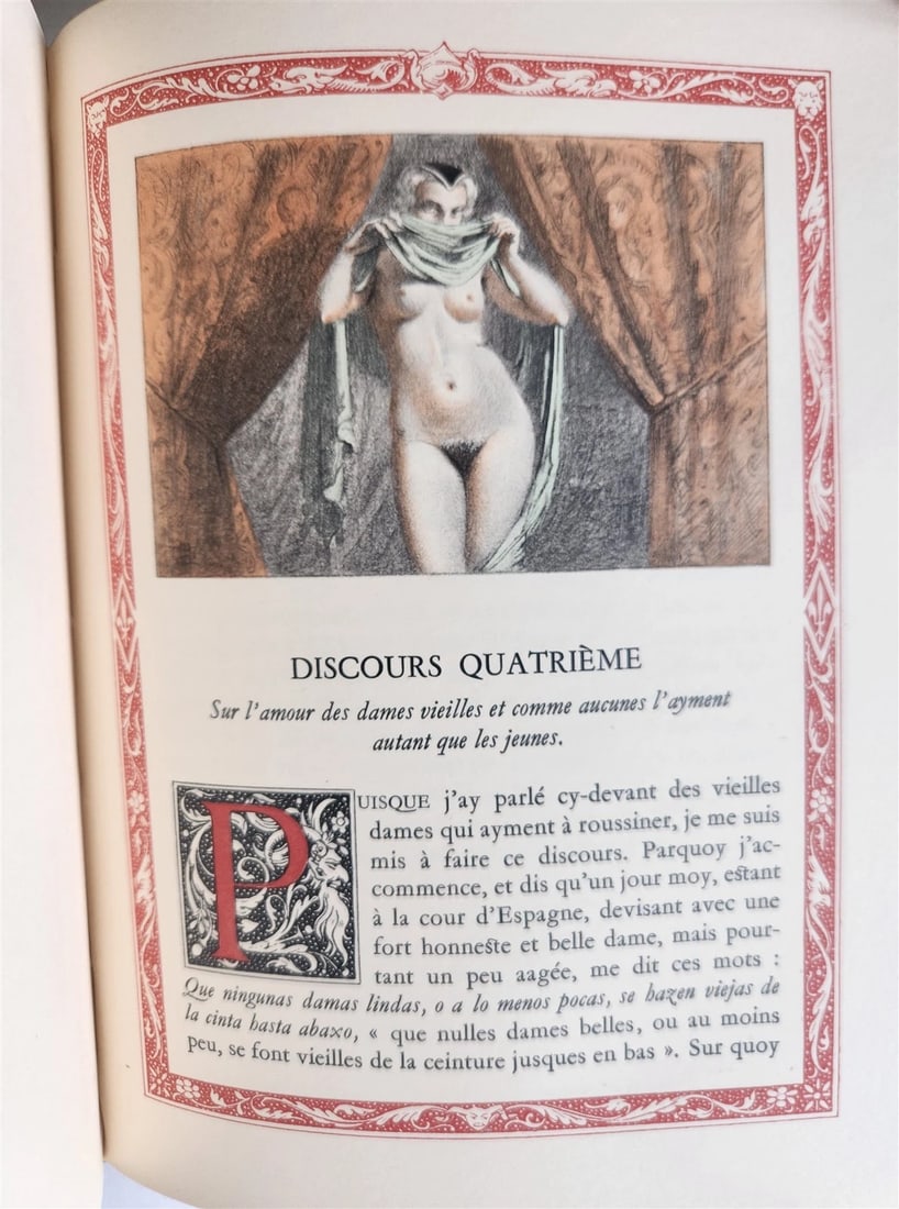 1935 FRENCH EROTIC ILLUSTRATED antique Vies des Dames Galantes 3 VOLUMES - 6