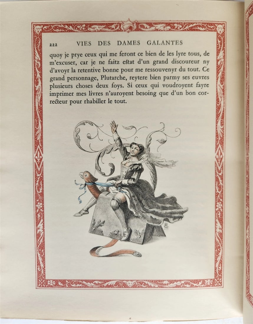 1935 FRENCH EROTIC ILLUSTRATED antique Vies des Dames Galantes 3 VOLUMES - 9