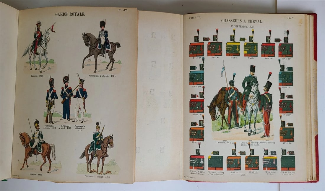 1897 UNIFORMS OF FRENCH ARMY SINCE 1690 UNTIL PRESENT DAYS ILLUSTRATED antique - 10