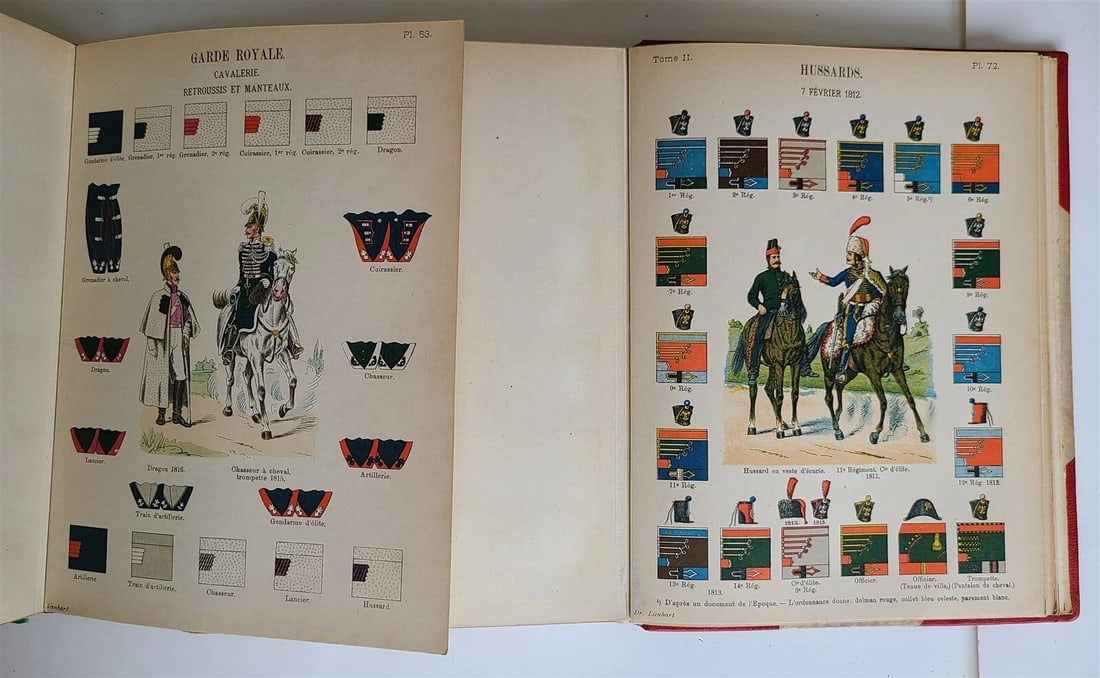 1897 UNIFORMS OF FRENCH ARMY SINCE 1690 UNTIL PRESENT DAYS ILLUSTRATED antique - 11
