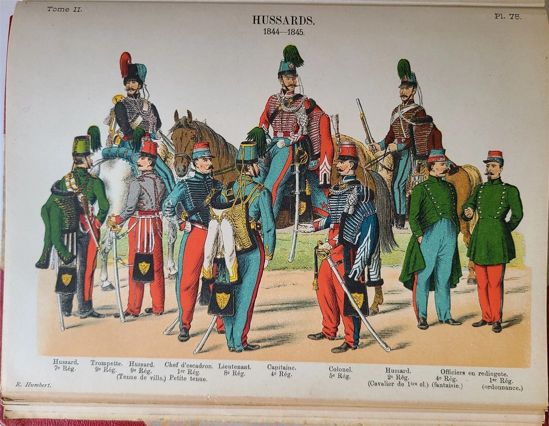 1897 UNIFORMS OF FRENCH ARMY SINCE 1690 UNTIL PRESENT DAYS ILLUSTRATED antique - 12