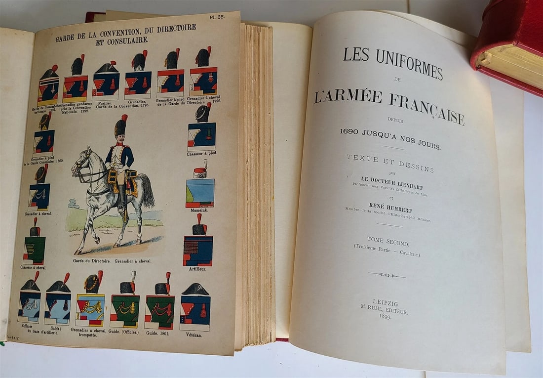 1897 UNIFORMS OF FRENCH ARMY SINCE 1690 UNTIL PRESENT DAYS ILLUSTRATED antique - 5