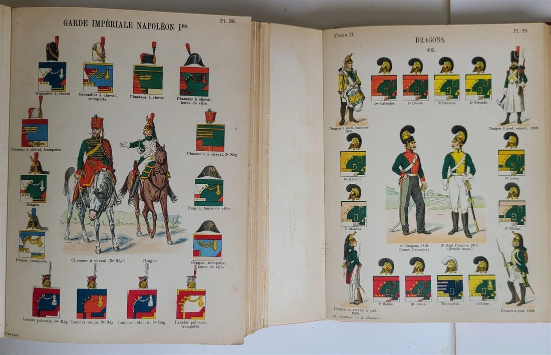 1897 UNIFORMS OF FRENCH ARMY SINCE 1690 UNTIL PRESENT DAYS ILLUSTRATED antique - 6