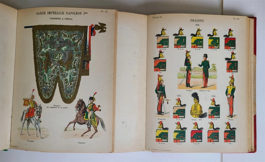 1897 UNIFORMS OF FRENCH ARMY SINCE 1690 UNTIL PRESENT DAYS ILLUSTRATED antique - 8