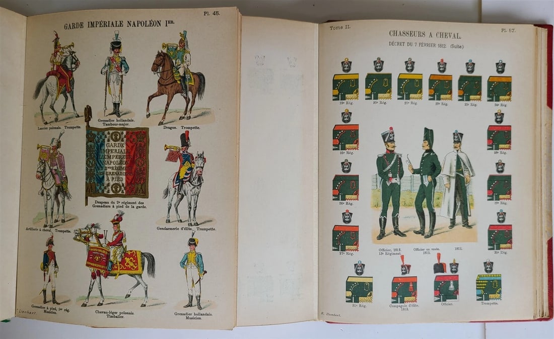 1897 UNIFORMS OF FRENCH ARMY SINCE 1690 UNTIL PRESENT DAYS ILLUSTRATED antique - 9