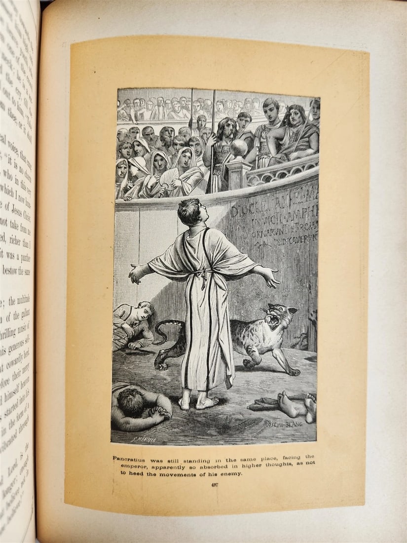 1885 FABIOLA or CHURCH of the CATACOMBS by Cardinal Wiseman illustrated ANTIQUE - 10