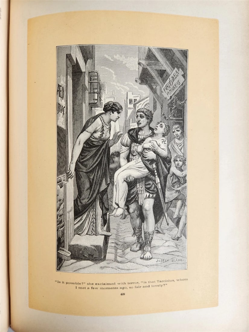 1885 FABIOLA or CHURCH of the CATACOMBS by Cardinal Wiseman illustrated ANTIQUE - 11
