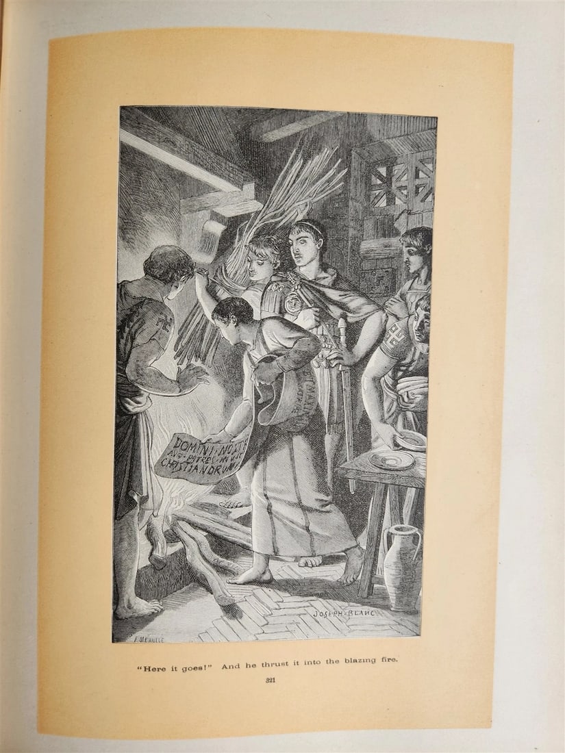 1885 FABIOLA or CHURCH of the CATACOMBS by Cardinal Wiseman illustrated ANTIQUE - 15