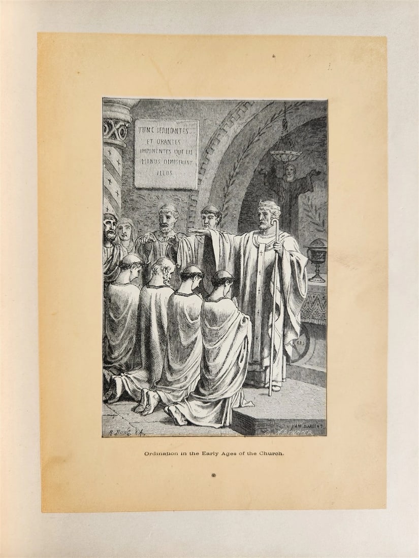 1885 FABIOLA or CHURCH of the CATACOMBS by Cardinal Wiseman illustrated ANTIQUE - 5