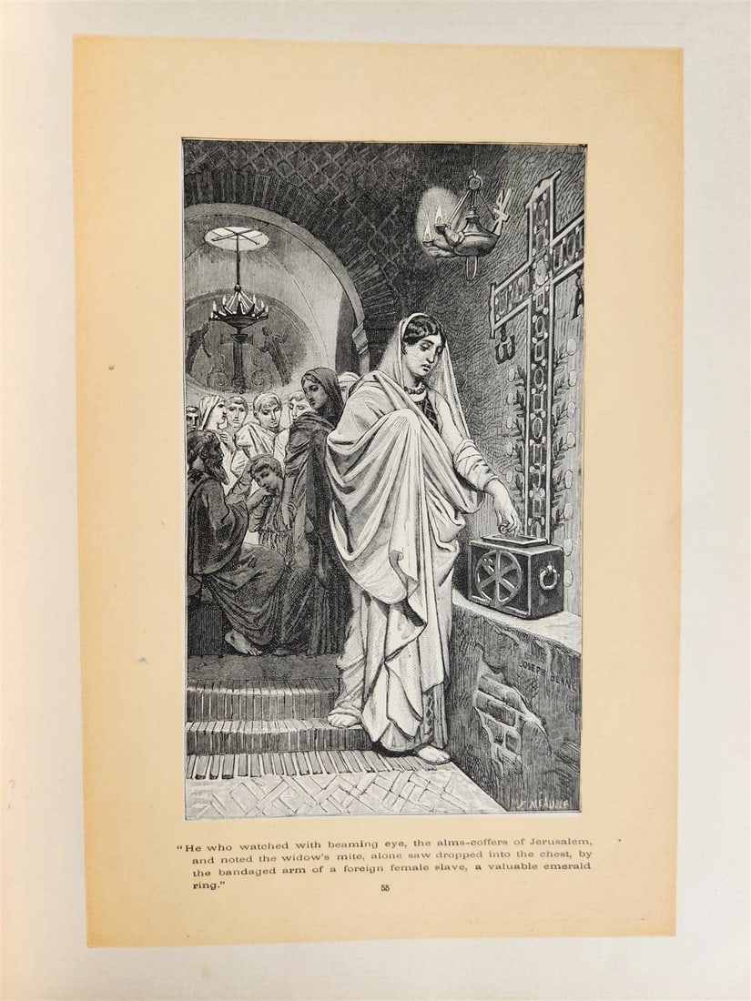 1885 FABIOLA or CHURCH of the CATACOMBS by Cardinal Wiseman illustrated ANTIQUE - 7